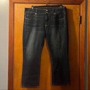 American Eagle Outfitters Dark Blue Cropped Jeans